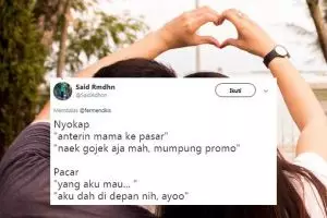10 Cuitan lucu nyokap vs pacar ini bikin tersenyum simpul