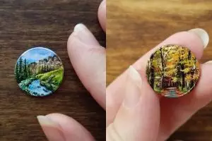 11 Lukisan bertema alam di atas koin ini detailnya bikin takjub