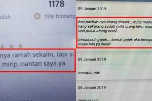 8 Curhat penumpang ojek online teringat mantan, endingnya baper