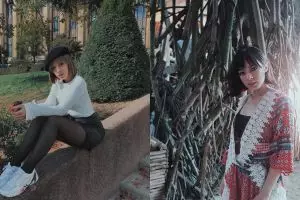 10 Gaya fashion Riri Febrianti saat liburan, stylish & kece abis