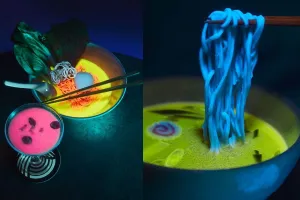 Restoran ini sajikan ramen glow in the dark, unik banget