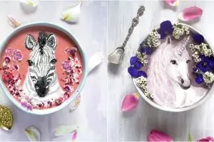 15 Lukisan indah di atas smoothie bowl ini bikin tak tega makan