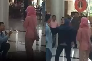 Viral video lamaran digagalkan cewek lain, ini fakta sebenarnya
