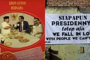 10 Foto editan Jokowi-Prabowo ini bikin adem jelang pilpres