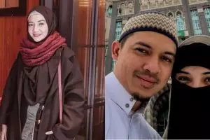 8 Potret Zaskia Sungkar saat umrah, tampil beda dengan cadar