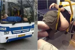 12 Tingkah nyeleneh orang tidur di bus ini bikin tepuk jidat