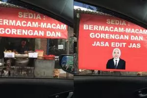 10 Editan lucu spanduk gorengan terlipat ini malah bikin ngakak