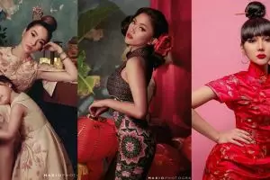 Pemotretan 8 seleb bertema tahun baru Imlek, ada yang maternity