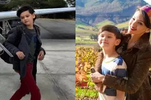 Jarang terekspos, ini 10 potret anak Farah Quinn yang tampan