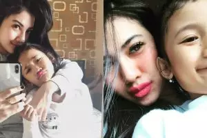 10 Potret Della Perez asuh anak semata wayangnya, telaten banget