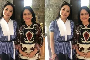 Ini harga baju yang dipakai Nagita saat foto bareng Iriana