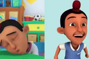 Benda misterius di kepala Jarjit teman Upin Ipin akhirnya terkuak
