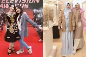 10 Potret kedekatan Via Vallen dan adiknya, bak saudara kembar