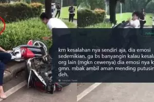 8 Pesan untuk cewek yang motornya dirusak saat ditilang
