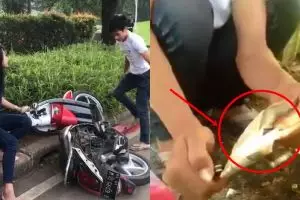 Usai heboh rusak motor, beredar video Adi Saputra bakar STNK