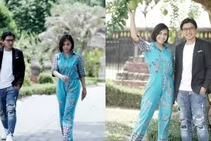 7 Momen kekompakan Denada & adik, sama-sama caleg di Jatim