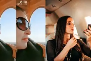 Cewek naik pesawat jet ala sosialita ini faktanya bikin kesal