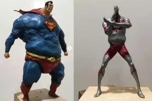 10 Patung superhero dari clay ini bukannya sangar malah nyeleneh