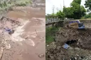 Ini penjelasan Sutopo soal heboh lubang besar di Sungai Kuning