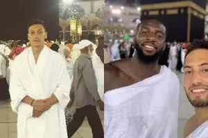 Potret 12 pesepak bola top saat ibadah di Tanah Suci Mekkah