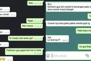 11 Chat lucu cara teman mengingatkan ini bikin senyum tipis