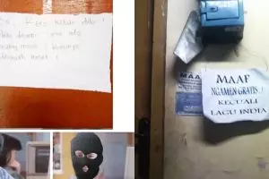 12 Pesan lucu di depan pintu rumah ini bikin tepuk jidat