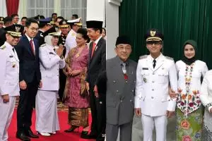 Gaya istri 7 kepala daerah dampingi suami pelantikan, memesona