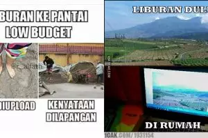 12 Meme lucu liburan low budget ini bikin nyengir kuda