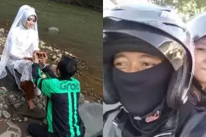 Kisah romantis driver ojek online dan penumpang menuju pelaminan
