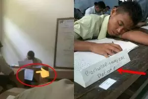 12 Potret lucu cara siswa menghadapi ujian ini bikin nyengir