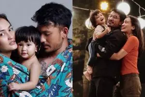 7 Pemotretan Rio Dewanto sekeluarga, rambut Salma jadi sorotan