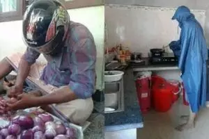 17 Potret lucu kalau bapak-bapak jadi juru masak, bikin ngelus dada