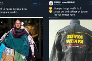 10 Cuitan lucu 'berapa harga outfit lo' ini bikin nyengir sendiri