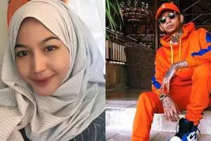 11 Gaya Eriska Nakesya berhijab, si cantik pacar baru Young Lex