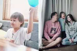 7 Momen manis perayaan ulang tahun Bjorka, bentuk kuenya unik