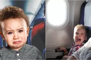 Cara ibu minta maaf saat bayinya menangis di pesawat ini unik abis