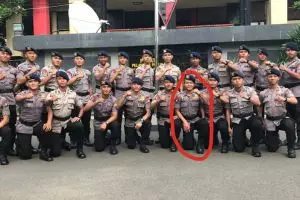 Sani Rizki, pencetak gol Timnas U-22 yang juga polisi