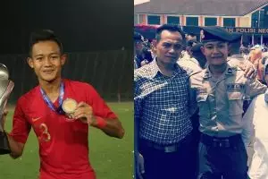 10 Transformasi Sani Rizki, polisi hingga jadi bintang timnas