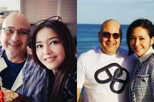 Gaya Maia Estianty saat hadiri pernikahan Syahrini, tampil cantik