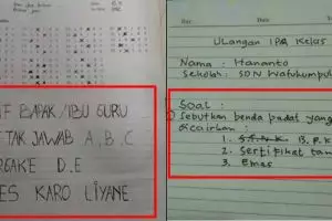 10 Jawaban lucu siswa di lembar jawab ini bikin mikir keras