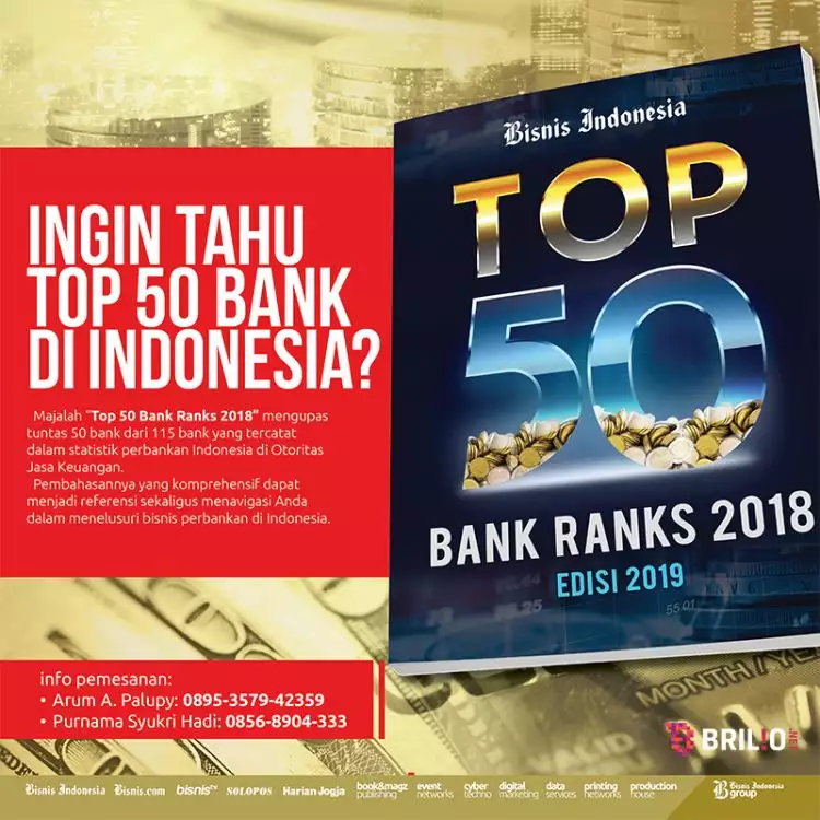 Bisnis Indonesia resmi merilis daftar peringkat bank tahun 2018