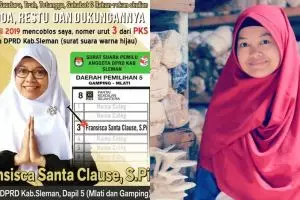 Viral caleg PKS bernama Fransisca Santa Clause, begini faktanya