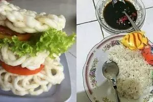 12 Foto lucu kreasi makanan di tanggal tua ini kocak