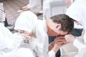 6 Momen pengajian Syahrini-Reino jelang menikah, berurai air mata