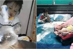 10 Potret bocah main bedak ini bikin tepuk jidat