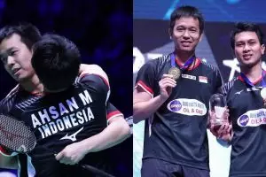 Curhat haru Hendra Setiawan usai juara All England 2019
