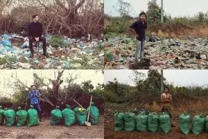 Viral challenge bersih-bersih sampah, ini 10 foto sebelum-sesudahnya