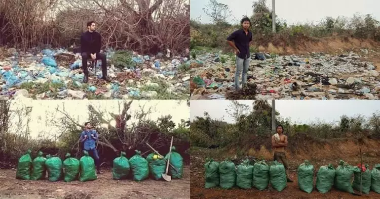 Viral challenge bersih-bersih sampah, ini 10 foto sebelum-sesudahnya