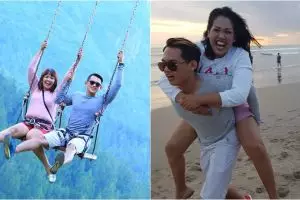 10 Gaya pelesiran Ely Sugigi & Irfan, berdua jelajahi Indonesia