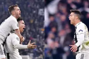 Cetak hattrick, Ronaldo balas selebrasi 'selangkangan' Simeone